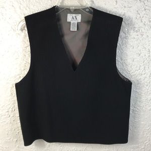 Armani Exchange Side Zip Wool Vest